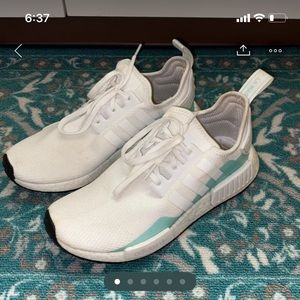 Adidas NMD R1 White and Mint